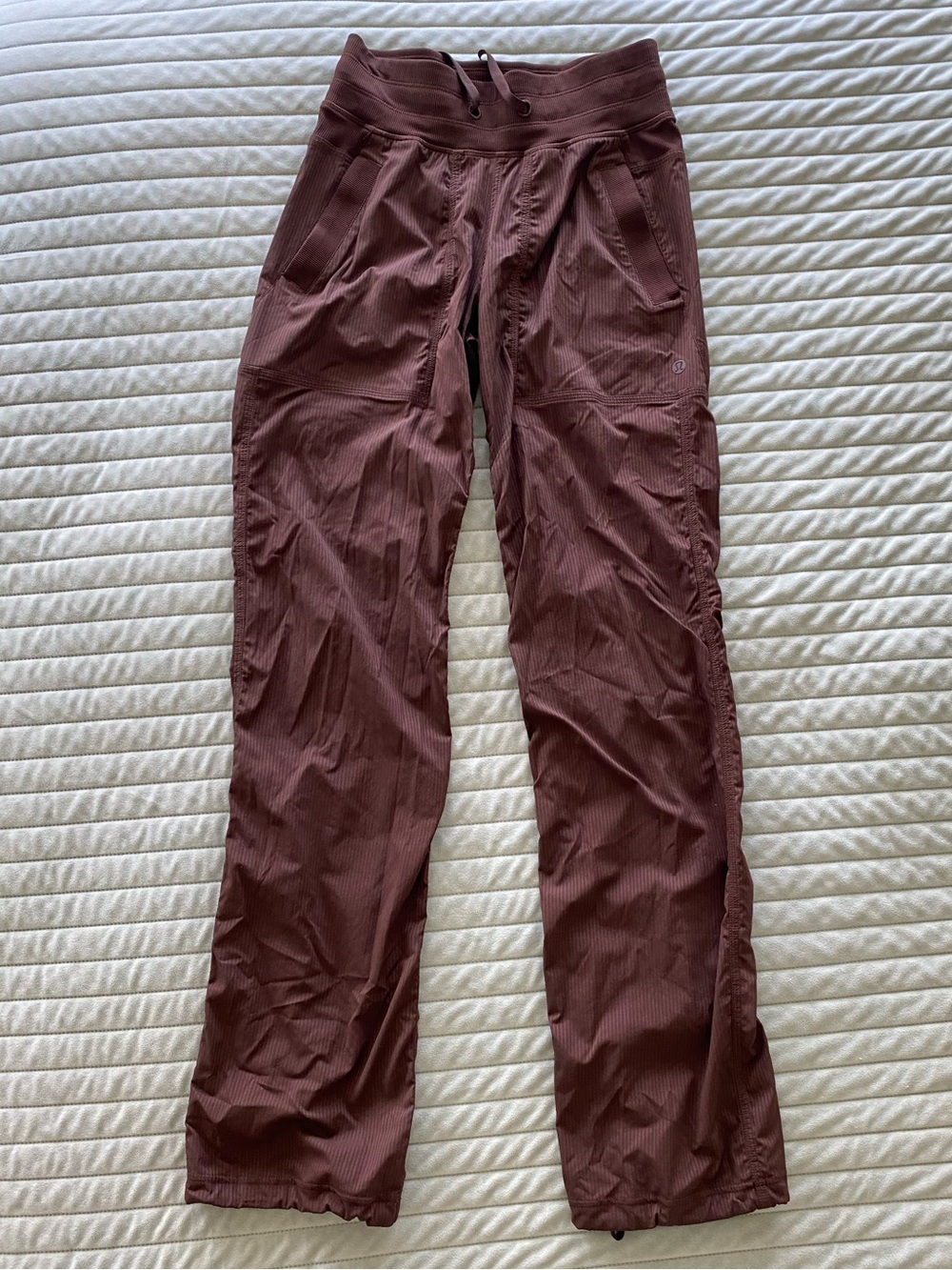 lululemon Brown Striped Dance Studio Pants